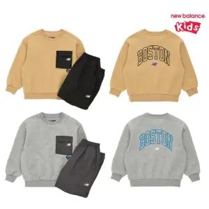 [롯데백화점]뉴발란스 BOGLE CREW_포켓 맨투맨 우븐바지 셋업 (NK9YF4601U)