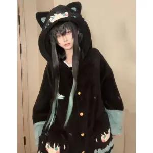 귀멸의 칼날 무이치로 파자마 코듀로이 나이트가운 플란넬 잠옷 두꺼운 겨울용