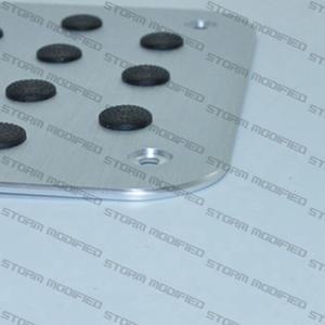 알루미늄 합금 자동차 바닥 매트 카펫 두꺼운 Aluminiun 힐 플레이트 페달 30x20cm