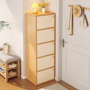 현대적인 미니멀리스트 단단한 캐비닛 새로운 작은 다층 코너 유닛 좁은 실내 옷장 신발 나무