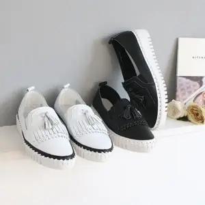 [치콘] 여성 천연가죽 테슬 슬립온 스니커즈 데일리 슈즈 인싸템 꾸안꾸