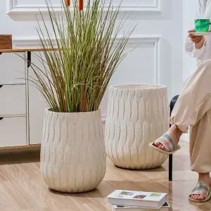 대형 토분 빈티지 소형 원형 화분 오크 인테리어 나무 토기