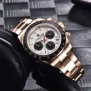 세이코무브 사파이어글라스 스톱워치 프리미엄 쿼츠 메탈 손목시계 BP9345WC