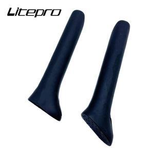 Litepro 듀얼 센터 킥 스탠드 교체 고무 20 인치 접이식 자전거 발판 주차 랙 브래킷 부츠