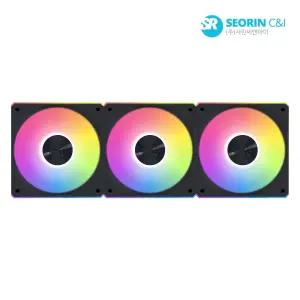[서린공식] 리안리 UNI FAN CL Wireless 120 리버스 블랙 3팩