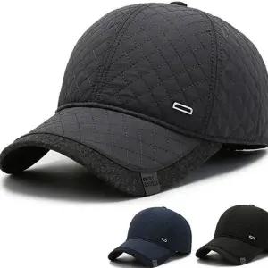 남자 겨울 모자 방한 누빔 패딩 남자 볼캡 모자 남성 귀마개 귀달이