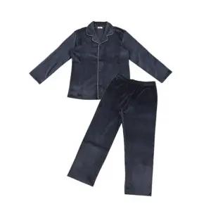 [갤러리아] 비비안 보들보들 밍크극세사 솔리드 잠옷 MP8876A/NAVY