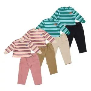 [갤러리아] (25F)스트라이프 티셔츠,팬츠  QATS14561/QAPT02561