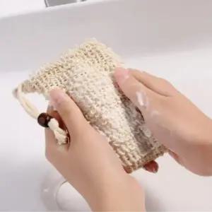 비누 망 거품 주머니 삼베 린넨(구슬O)_23536966