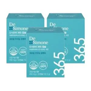 드시모네 365 캡슐(100억+아연), 30캡슐, 3개