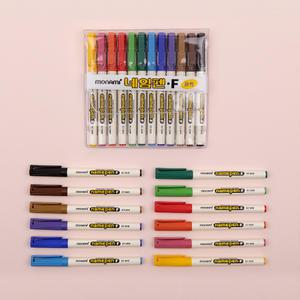 모나미 중간글씨용 네임펜F 12색세트 / 볼펜 펜 필기도구 사무용품 문구용품 학습준비물 신학기 준비물만년