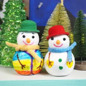 맘아트 DIY 스티로폼 눈사람 만들기 키트 겨울 크리스마스 만들기