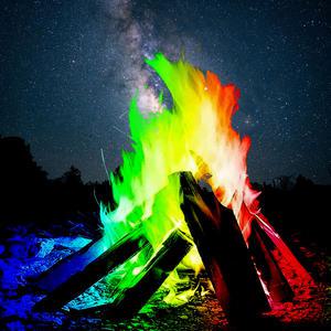 무지개 불멍가루 5개 오로라가루 레인보우 매직파이어 감성캠핑 캠프파이어 모닥불 칼라 불꽃 도깨비불