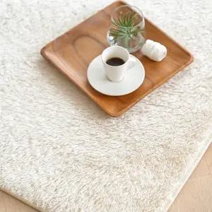 스칸디앤홈 포근한 터치미 27mm 샤기 러그 거실 카페트 크림 100x150