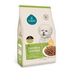 피니키 소프트볼 치킨야채 1.5kg 닭고기와 9종 채소함유 국산 강아지사료