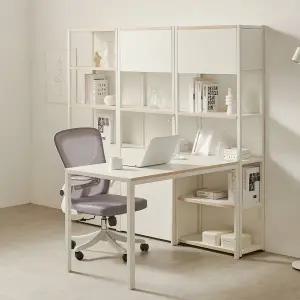 보루네오 마르체 레이 DH1 600 H형 1200 데스크 책상세트 BKF118C