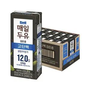 매일두유 검은콩 고단백 190ml, 24개