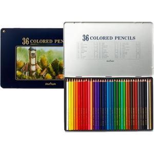 문화 넥스프로 36색 색연필 럭셔리 틴케이스 전문가용