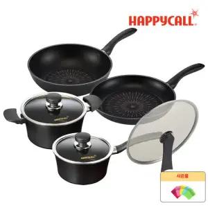 해피콜 티타늄 블랙 IH 프라이팬 냄비 5종세트 (F28/W28/뚜28/편18/양20)