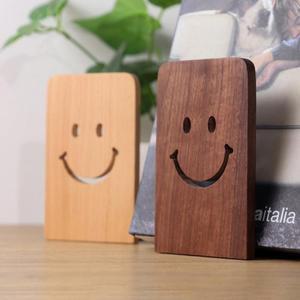 북앤드 북엔드 스마일 원목