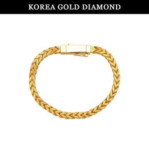 갤러리아 순금 팔찌 24K 남자 사각 기둥 체인 금팔찌 37.5g