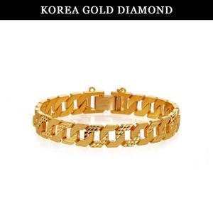 갤러리아 순금 팔찌 24K 남자 팔각 콤비 면 체인 금팔찌 37.5g