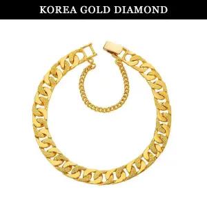 갤러리아 순금 팔찌 24K 여자 금팔찌 콤비 면 체인 37.5g