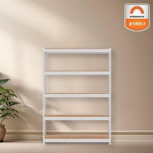 [스피드랙] 튼튼한 철제선반 80x30x150 5단 베란다 캠핑용품 앵글렉