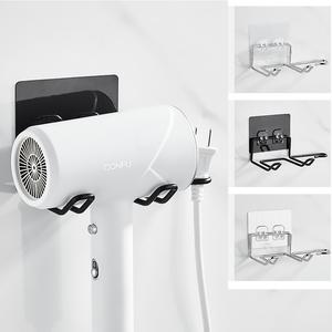 강력흡착 무타공 드라이기 거치대 욕실 벽걸이 정리대 스텐 홀더 접착식