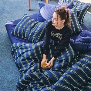 [NS홈쇼핑]라뽐므 마들렌 스트라이프 차렵이불+베개커버 세트 Q[35185091]