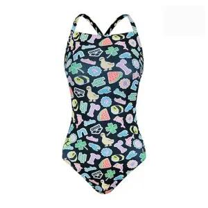 아레나 스티커북 원피스 드롭백 A5BL1LO02-BLK