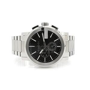 [구찌]구찌 G-크로노 블랙 워치 메탈 스틸 시계 YA101204