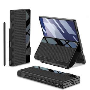 [모든지]갤럭시Z 폴드7 케이스/F966 글라스 이중커버 S펜 카드수납 가죽케이스