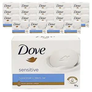 도브비누 센서티브바 90g x 20개 화이트 촉촉한 순한 향기좋은 저자극 클렌징 거품 세안 세수 비누 보습 샴푸바 센스티브 뷰티바