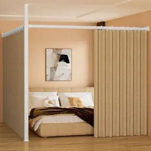 침대 무타공 공간분리 블라인드 암막 가림막 커튼 도어