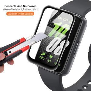 삼성 Galaxy Fit 3 용 5D 곡선 보호 필름 Anti-scratch Screen Protector Smartwatch 유리가 아님
