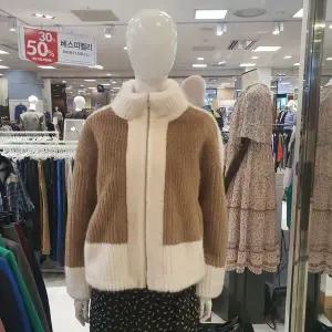 [하프클럽/]  25겨울 양면 인조 퍼 무스탕8107BR