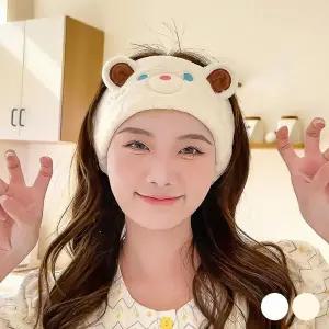 [아트박스]/옷자락 여자 데일리 곰돌이 극세사 세안 헤어밴드