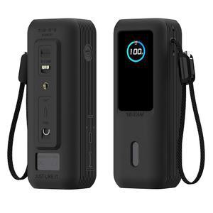 Anker Power Bank 165W 블랙 i#e#s와 호환되는 노트북 파워 뱅크용 실리콘 케이스: 25,000mAh ^^ 1/4인치 너트 구멍 SD/SIM 카드 보관 디스플레이 보호 방진 여행 커버 :i#e#s