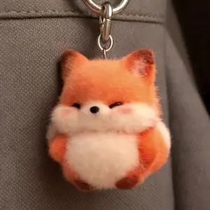 귀여운 여우 인형 키링 학생용 가방고리 동물