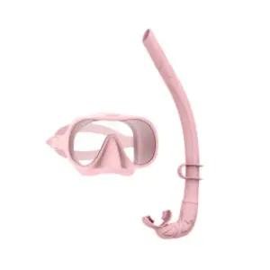 올팜 성인 소프트 스노쿨링 마스크 물안경 세트 핑크 BNS