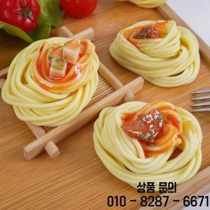 가짜 스파게티 음식 토핑 PVC 해산물 국수 접시 모델 놀이 시뮬레이션 인형 액세서리 손 DIY
