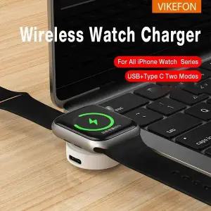 마그네틱 스마트 워치 무선 충전기 애플 9 8 7 6 5 4 3 SE 아이워치 독 어댑터 휴대용 PD USB 충전 스테이