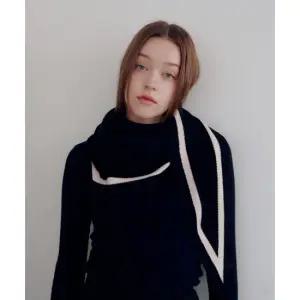 루이까또즈 니트 머플러 미라보니트 블랙 2DMK820BL