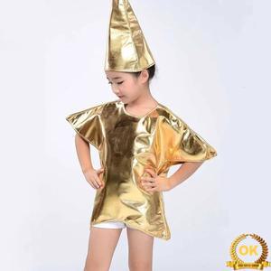 성인 또는 아동용 골드 스타 코스튬 멋진 원피스 파이브 포인트 복장 소년 성탄절 크리스마스 파티