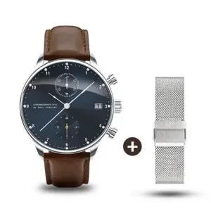 AV86 스코브 안데르센 시계 가죽 1815 BL 블루 썬레이