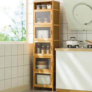 4단 5단 대나무 수납장 6단 캐비닛 가구 사각 엔틱 대나무로 핑크 순수 서재용 책꽂이