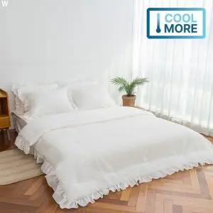 [골드스마일]크리미 뱀부 시어서커 아사 여름이불 퀸