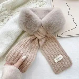 5가지 색상 부드러운 패션 쁘띠 퍼머플러 겨울목도리 겨울머플러 인조 퍼머플러 여자머플러