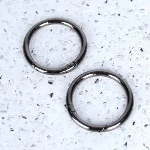 열쇠고리 오링 키링부자재 흑니켈 40mm_23546676